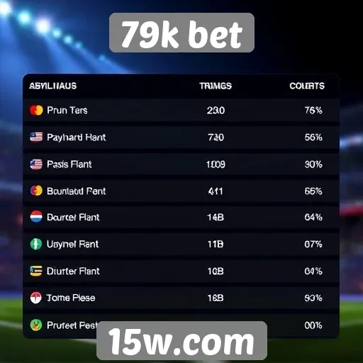 Métodos de pagamento aceitos na 79k bet