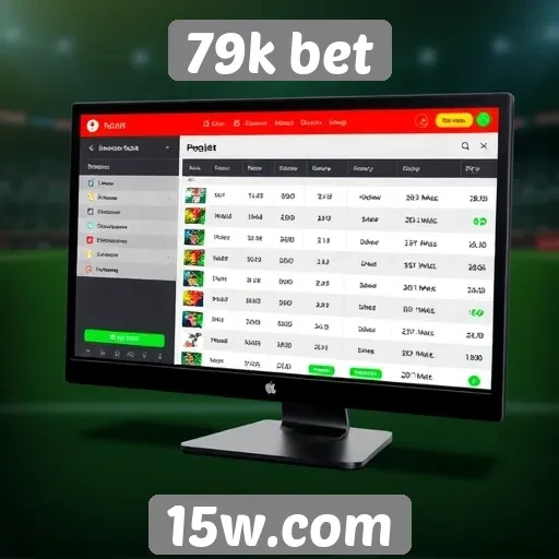 Interface do usuário do 79k bet é intuitiva